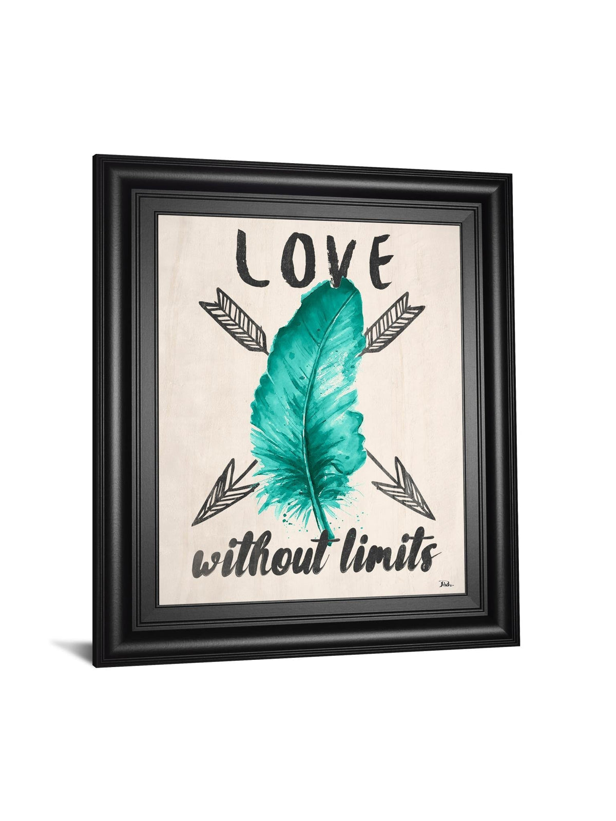 Teal Fearless Limits Ii By Patricia Pinto 22X26 Framed Print