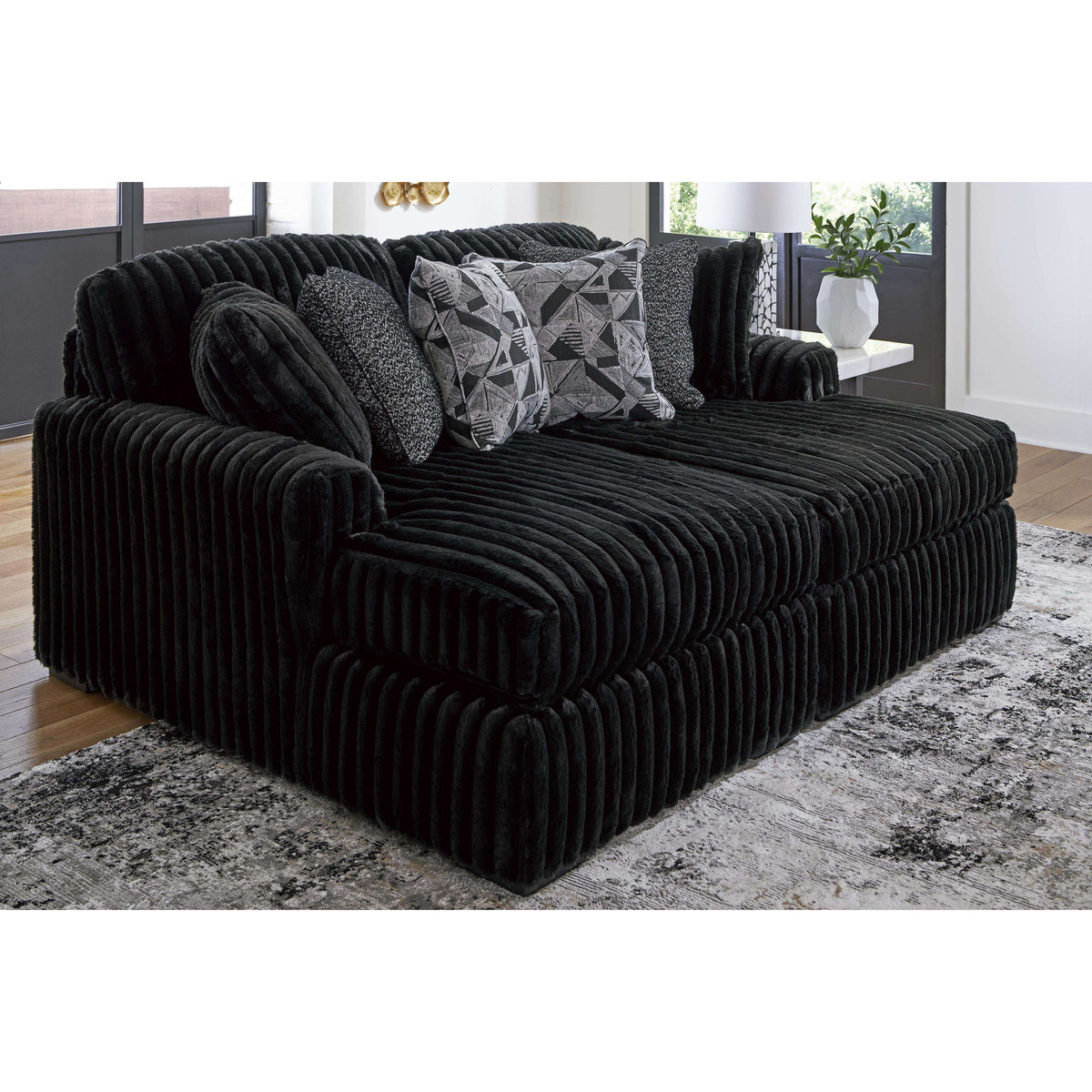 Swipe Furniture Exclusive Design Midnight-Madness Fabric Chaise 9810316/9810317
