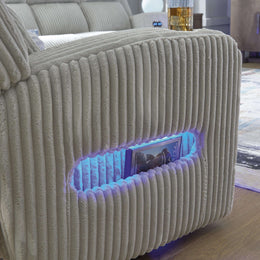 Swipe Furniture Exclusive Design Forest Lake Power Reclining Sofa PC6420315