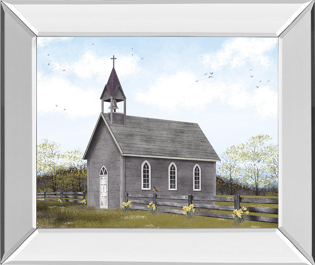 Mirrored Frame He Is Risen By Billy Jacobs 22X26 Mirror Frame Print