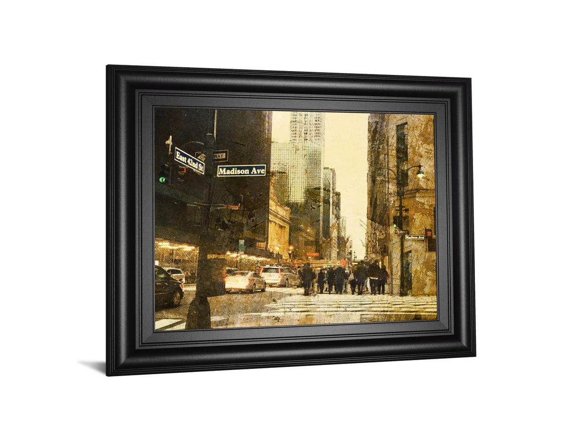 New York Streets By Acosta 22X26 Framed Print