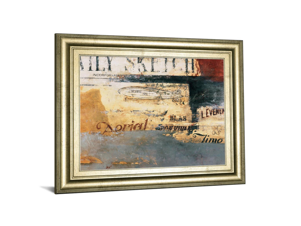 Zeppelin By Aliaga, C. 22X26 Framed Print
