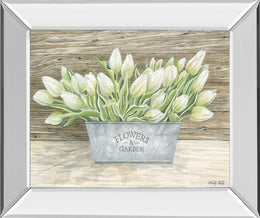 Mirrored Frame Flowers & Garden Tulips By Cindy Jacobs 22X26 Mirror Frame Print