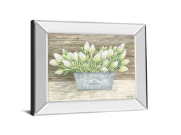 Mirrored Frame Flowers & Garden Tulips By Cindy Jacobs 22X26 Mirror Frame Print