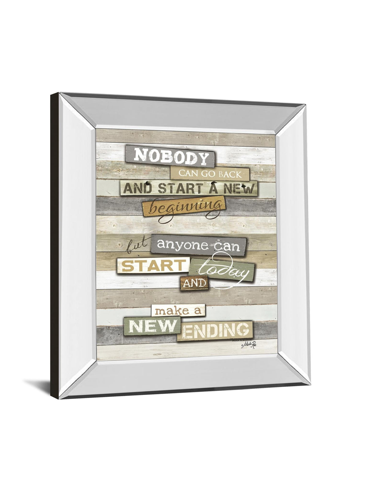 Mirrored Frame New Ending By Marla Rae 22X26 Mirror Frame Print