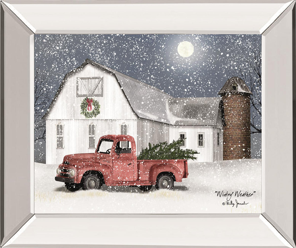 Â Wintry Weather By Billy Jacobs 22X26 Mirror Frame Print