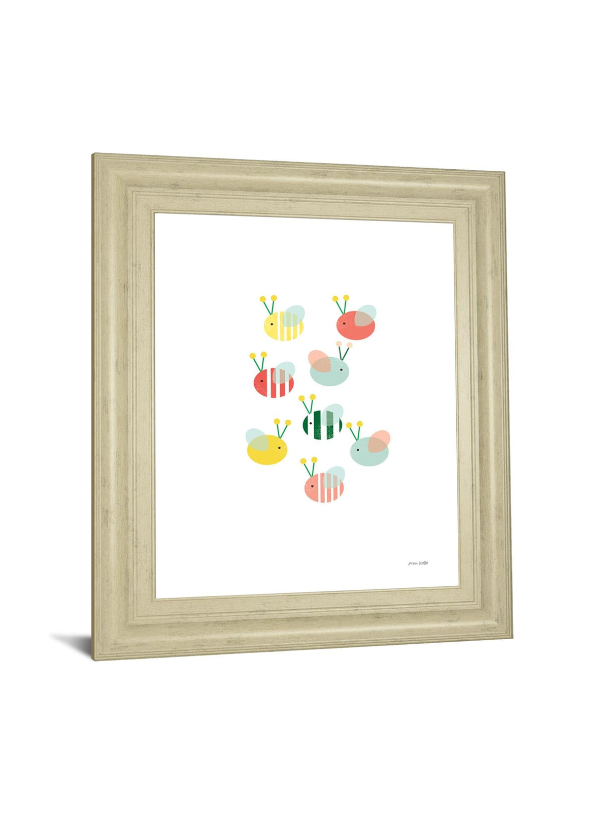 Bumblebee Friends By Ann Kelle 22X26 Framed Print