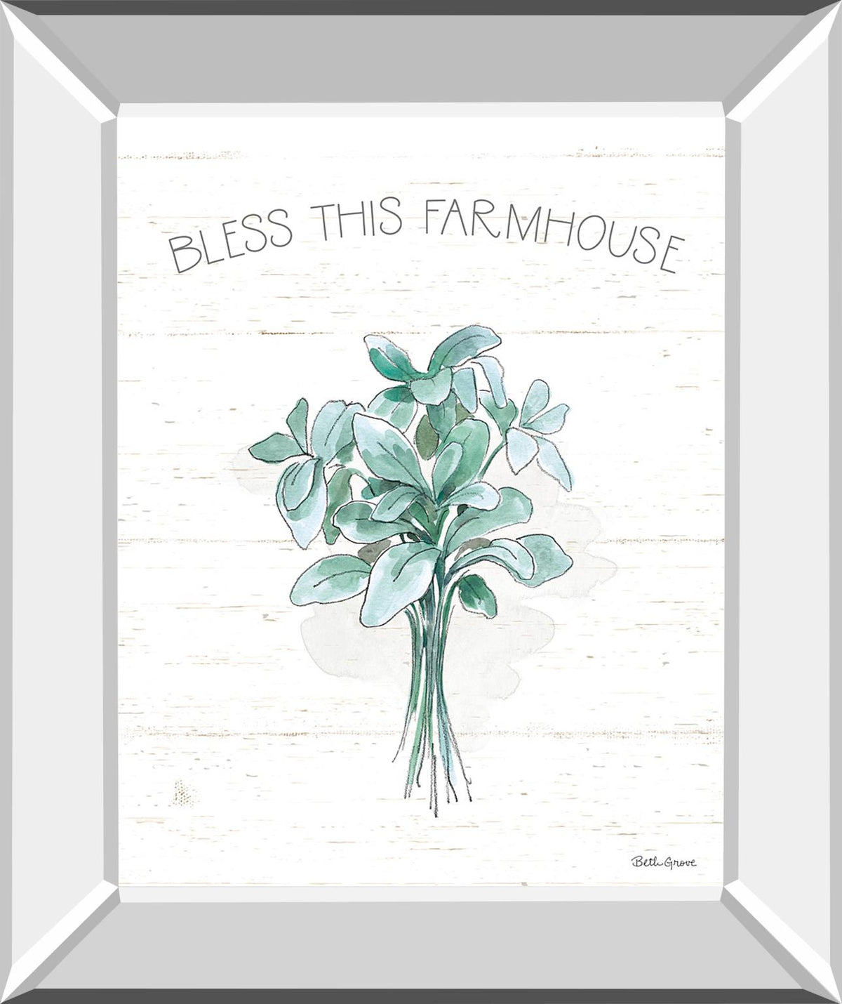 Farmhouse Cotton Vi By Beth Grove 22X26 Mirror Frame Print