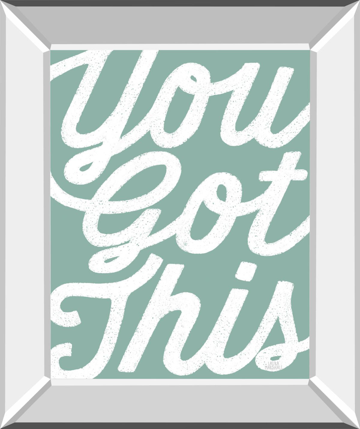 Positivity Vii By Laura Marshall 22X26 Mirror Frame Print