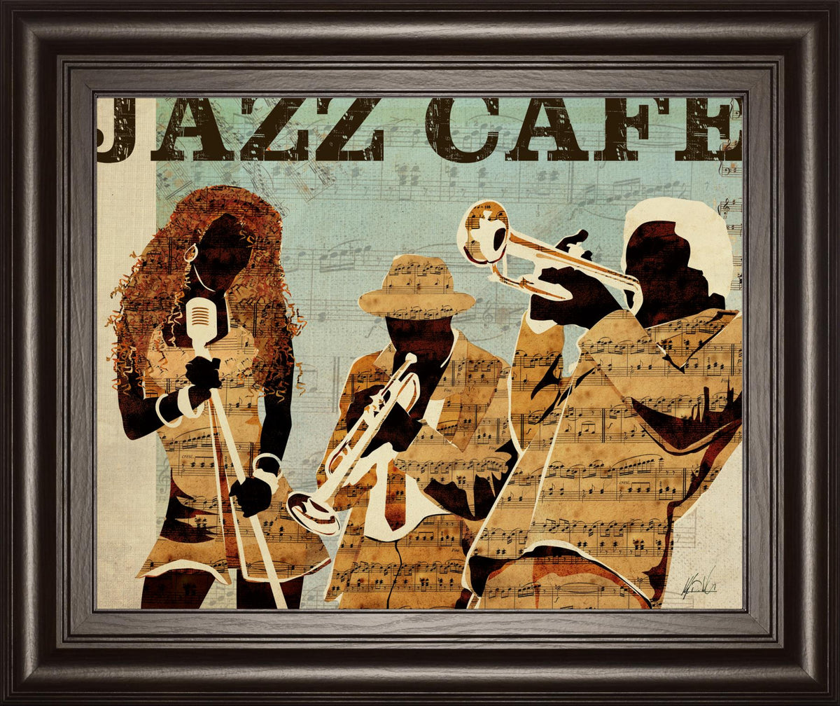 Jazz CafÃ© By Kyle Mosher 22X26 Framed Print