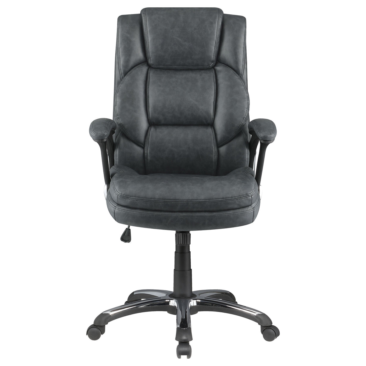 Nerris Upholstered Adjustable Home Office Desk Chair Brown
