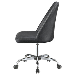 Althea Upholstered Adjustable Home Office Desk Chair Brown