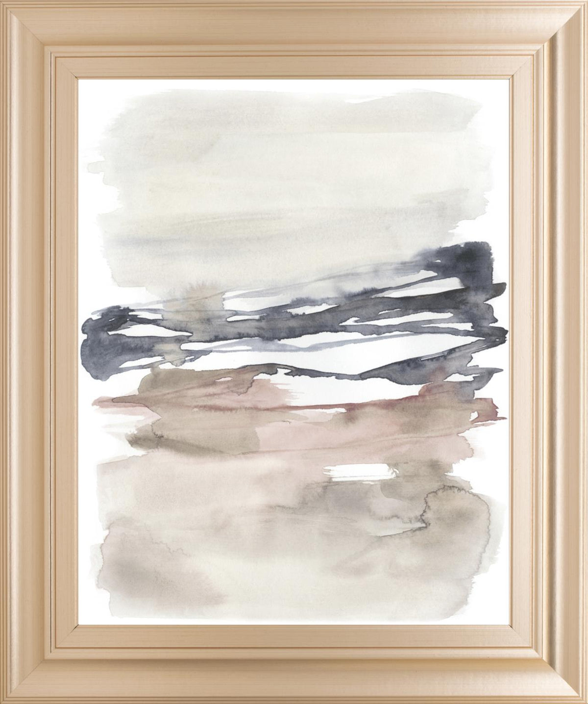 Tiered Horizon Line I By Jennifer Goldberger 22X26 Framed Print