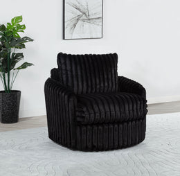 Sarco Corduroy Upholstered Swivel Accent Arm Chair Ivory