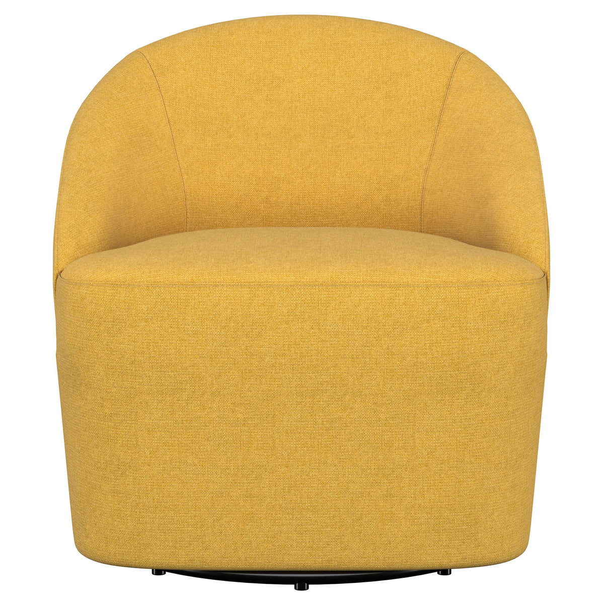 Leon Upholstered Barrel Accent Swivel Chair Hunter Green