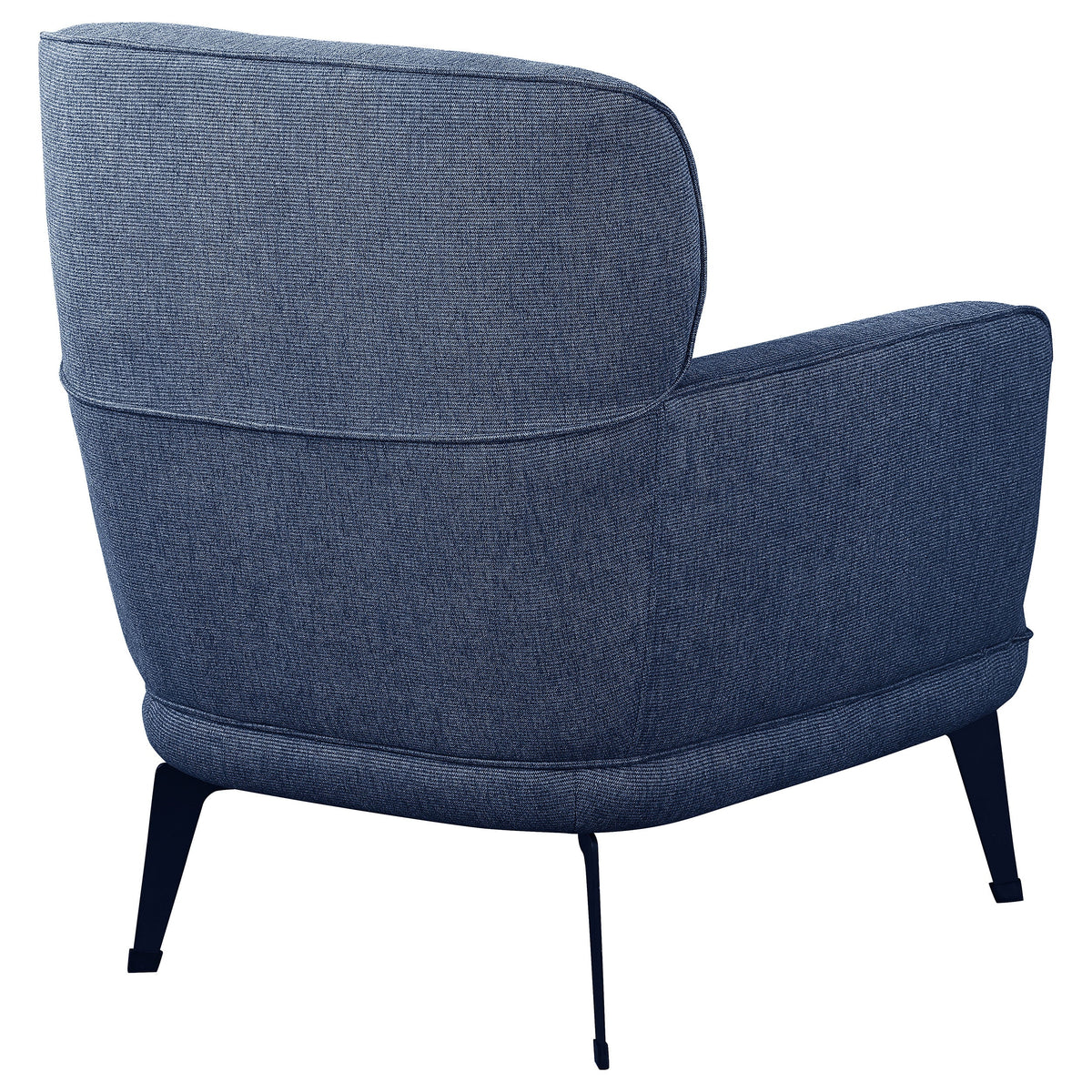 Andrea Upholstered Crecent Arm Accent Chair Orange