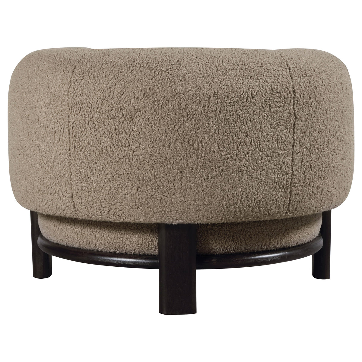 Lawler Upholstered Barrel Back Accent Chair Ivory