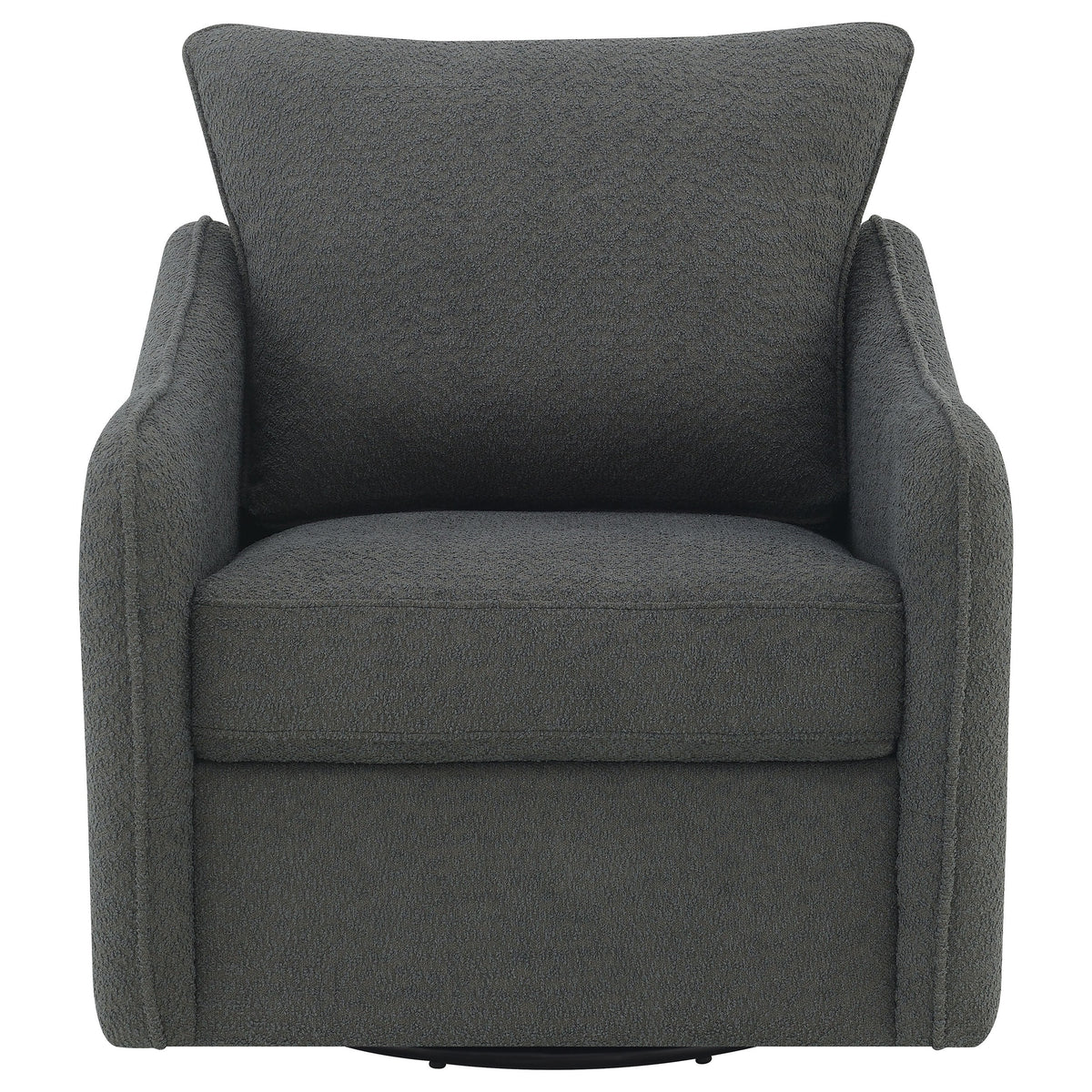 Madia Upholstered Sloped Arm Swivel Glider Chair Vanilla