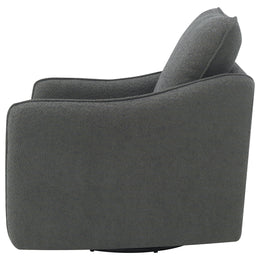 Madia Upholstered Sloped Arm Swivel Glider Chair Vanilla