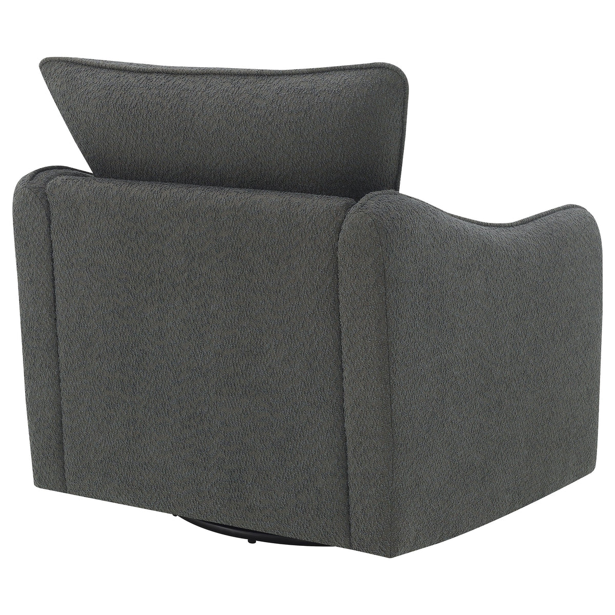 Madia Upholstered Sloped Arm Swivel Glider Chair Vanilla