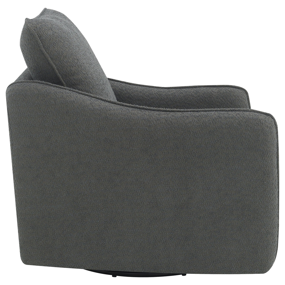 Madia Upholstered Sloped Arm Swivel Glider Chair Vanilla