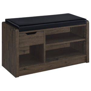 Arrington Storage Bench Black