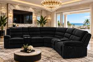 Atkinson Upholstered Reclining Sectional Sofa