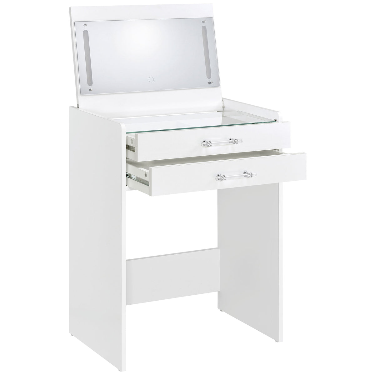 Danbury 3-drawer Makeup Vanity & Stool Set Black High Gloss