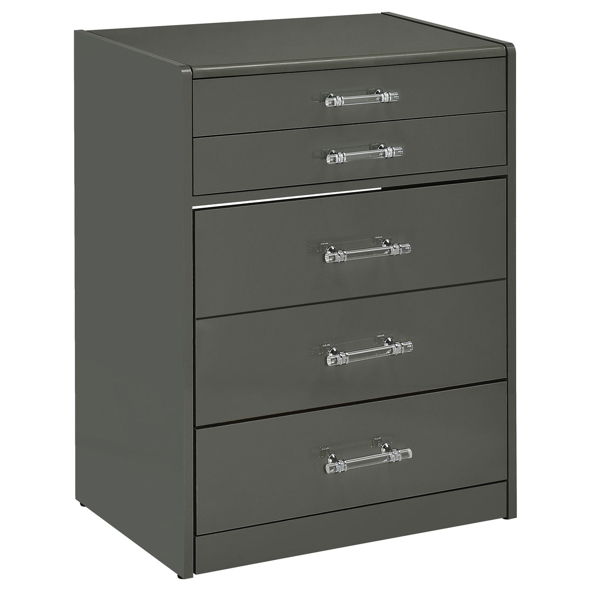 Danbury 3-drawer Makeup Vanity & Stool Set Black High Gloss