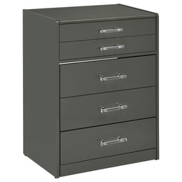 Danbury 3-drawer Makeup Vanity & Stool Set Black High Gloss