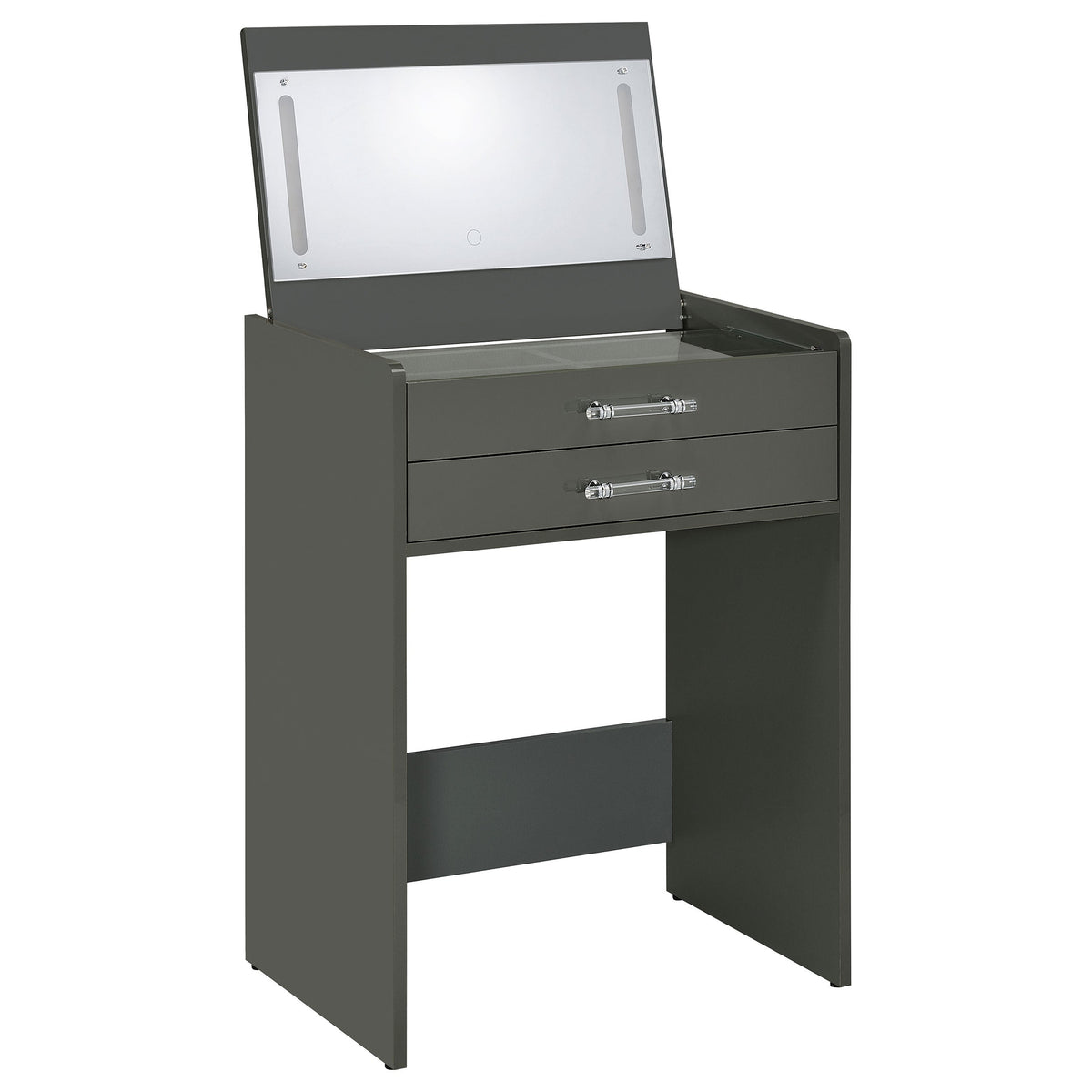 Danbury 3-drawer Makeup Vanity & Stool Set Black High Gloss