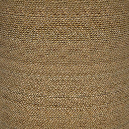 Halden Round Woven Seagrass Accent Side Table Light Brown