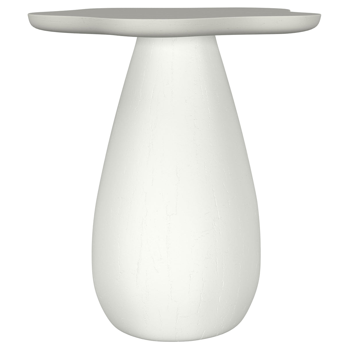 Perth 17-inch Side Table with Cloud-Shaped Top Off White