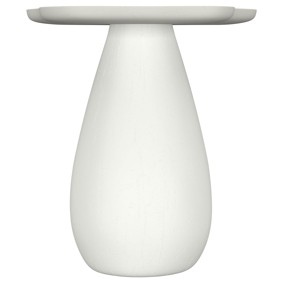 Perth 17-inch Side Table with Cloud-Shaped Top Off White