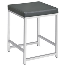 Afshan 3-drawer Vanity Set with Lighting Grey High Gloss