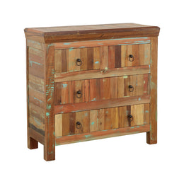 Harper 3-door Solid Reclaimed Wood Accent Cabinet Brown