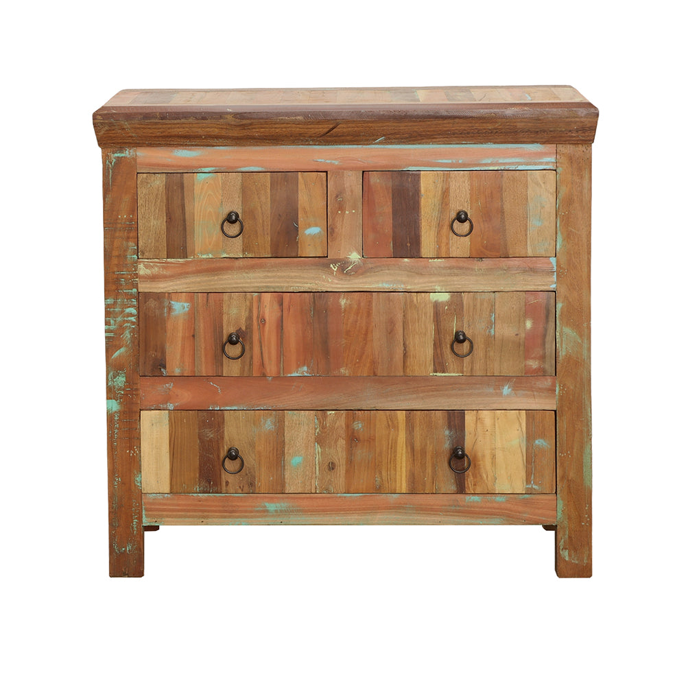 Harper 3-door Solid Reclaimed Wood Accent Cabinet Brown