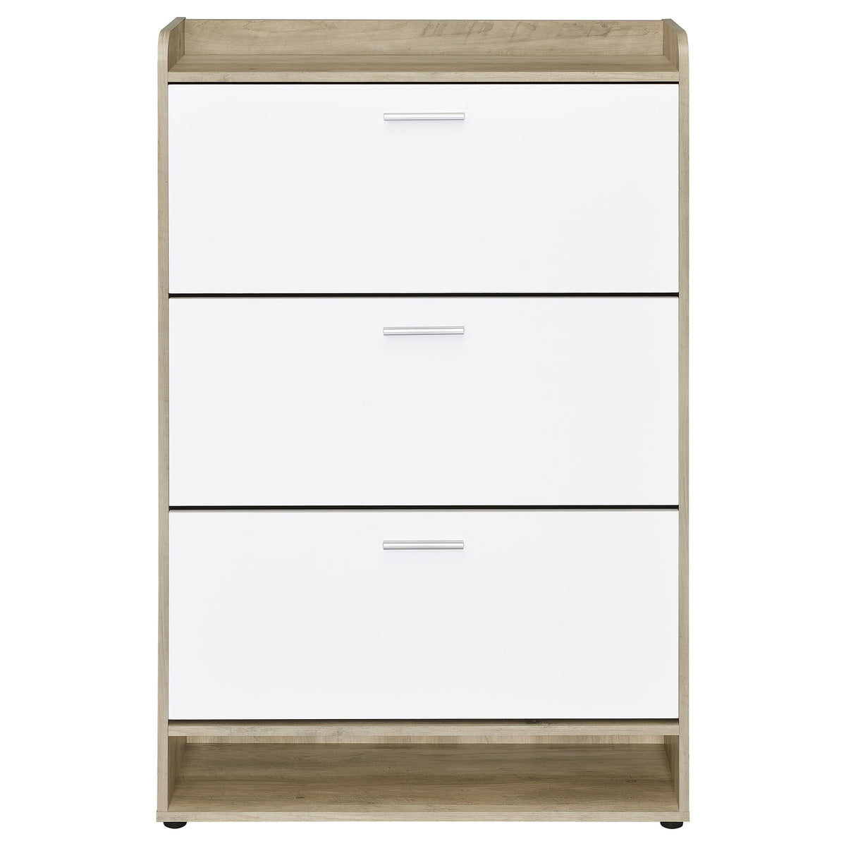 Denia 3-tier Engineered Wood Shoe Cabinet Grey