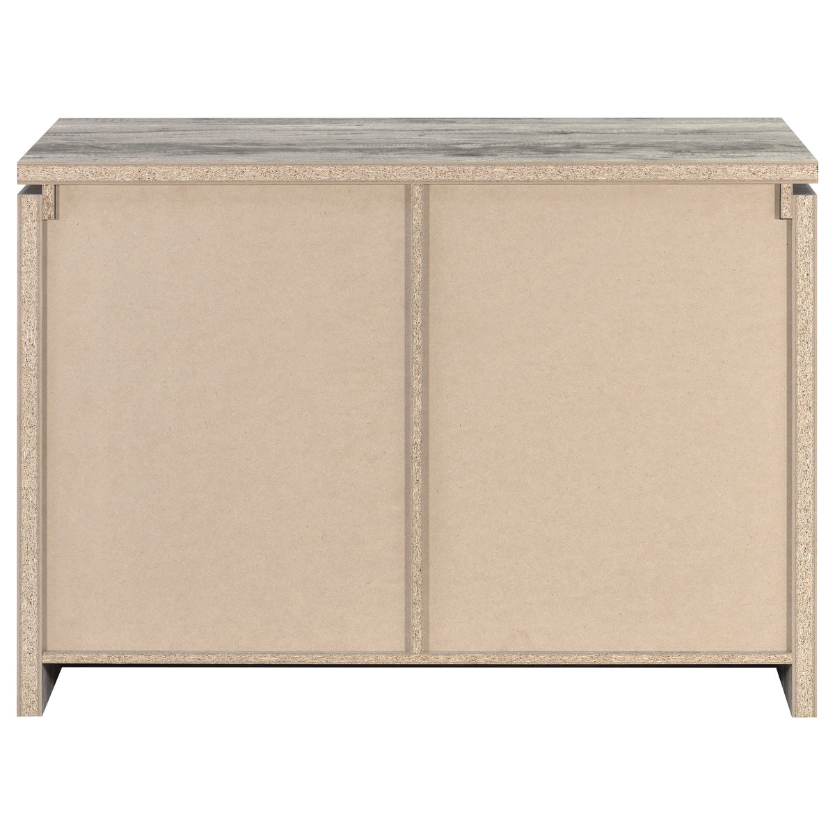 Alejo 2-door Engineered Wood Tall Cabinet Grey Driftwood