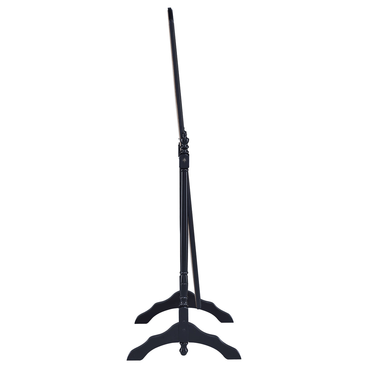 Cabot Wood Adjustable  Length Cheval Mirror Black