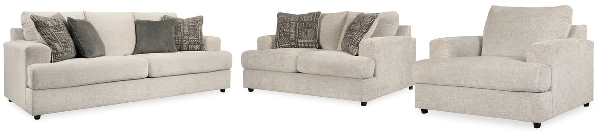 Soletren Sofa, Loveseat, Chair and Ottoman
