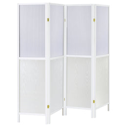 Mattison 4-Panel Room Divider Folding Shoji Screen Natural