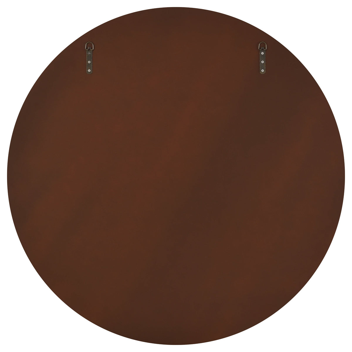 Dexter 40 x 40 Inch Round Reeding Frame Wall Mirror Brown