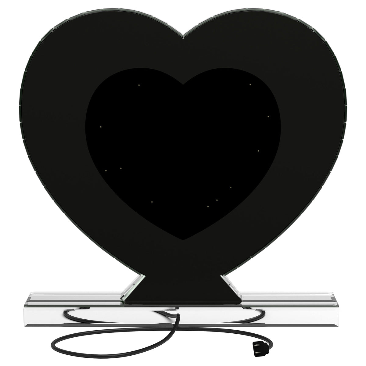 Euston Heart Shaped Vanity Mirror Silver