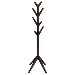 Margaret Solid Wood Coat Rack Clothing Hanger Black