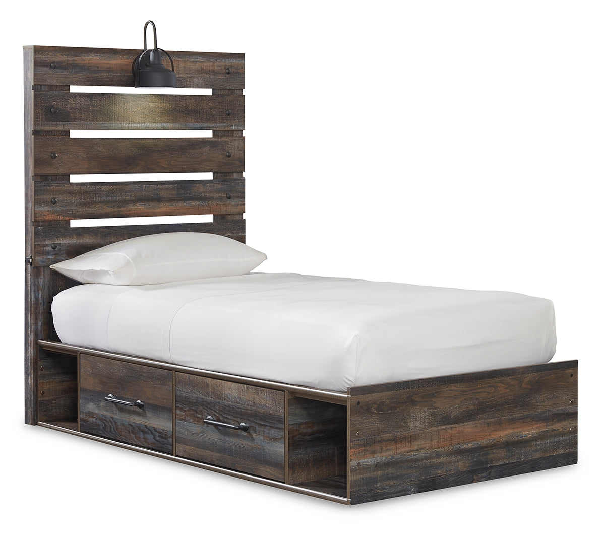 Drystan Bookcase Bed with 2 Storage Drawers