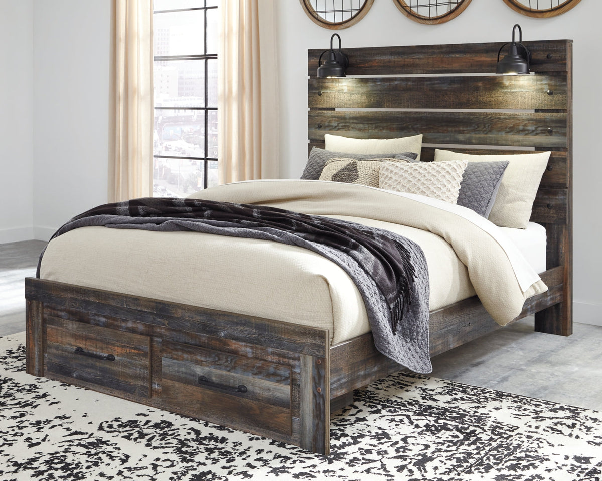 Drystan Bookcase Bed with 2 Storage Drawers
