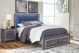 Lodanna Panel Bed with 2 Storage Drawers