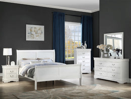 Louis Philip Bedroom Set White