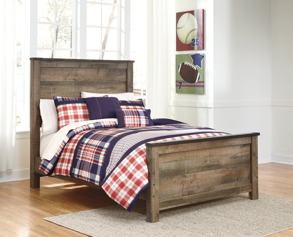 Trinell Bookcase Bed with 2 Storage Drawers